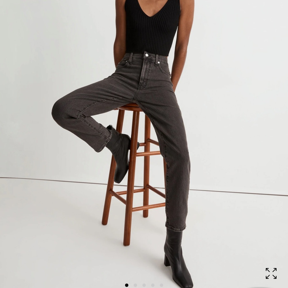 Women's Madewell Perfect Vintage Jeans (Lunar Wash/Black)